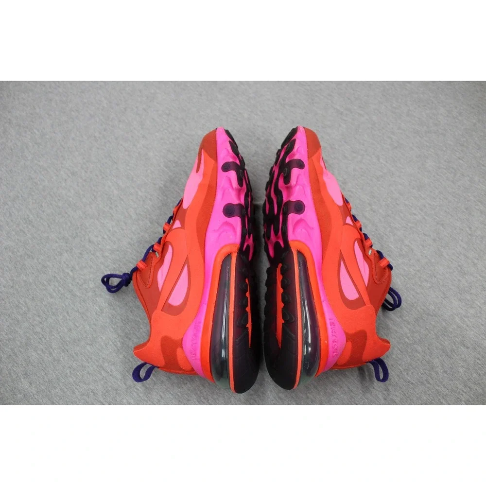 Nike Shoes Mens 9.5 Red Pink Air Max 270 React AT6174-600 Sneakers‎ Low Top